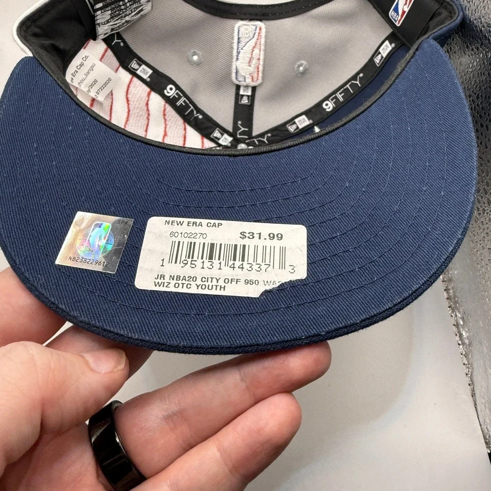 New Era 9FIFTY‎ Washington Wizards Youth Snapback Hat City Edition Stars Stripes